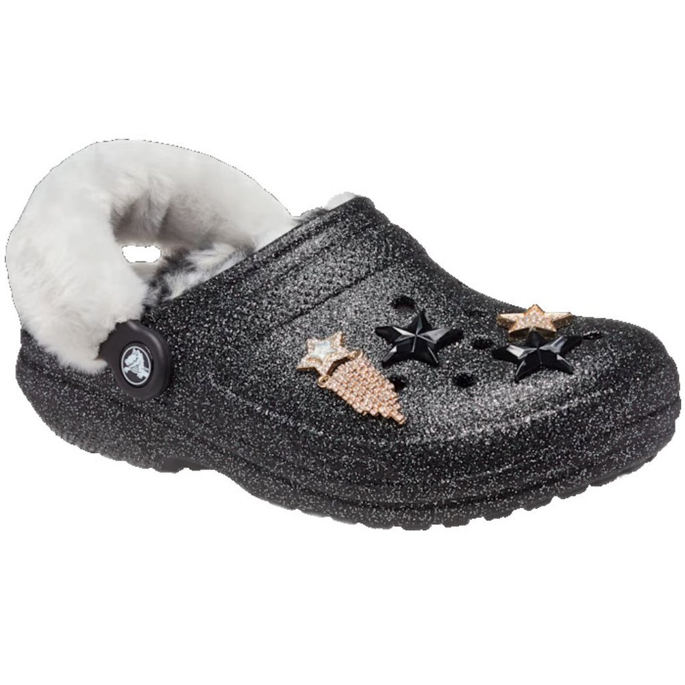 NEW CROCS Sizes 6 - 10 Womens Classic Lined Disco Clog - Shimmer